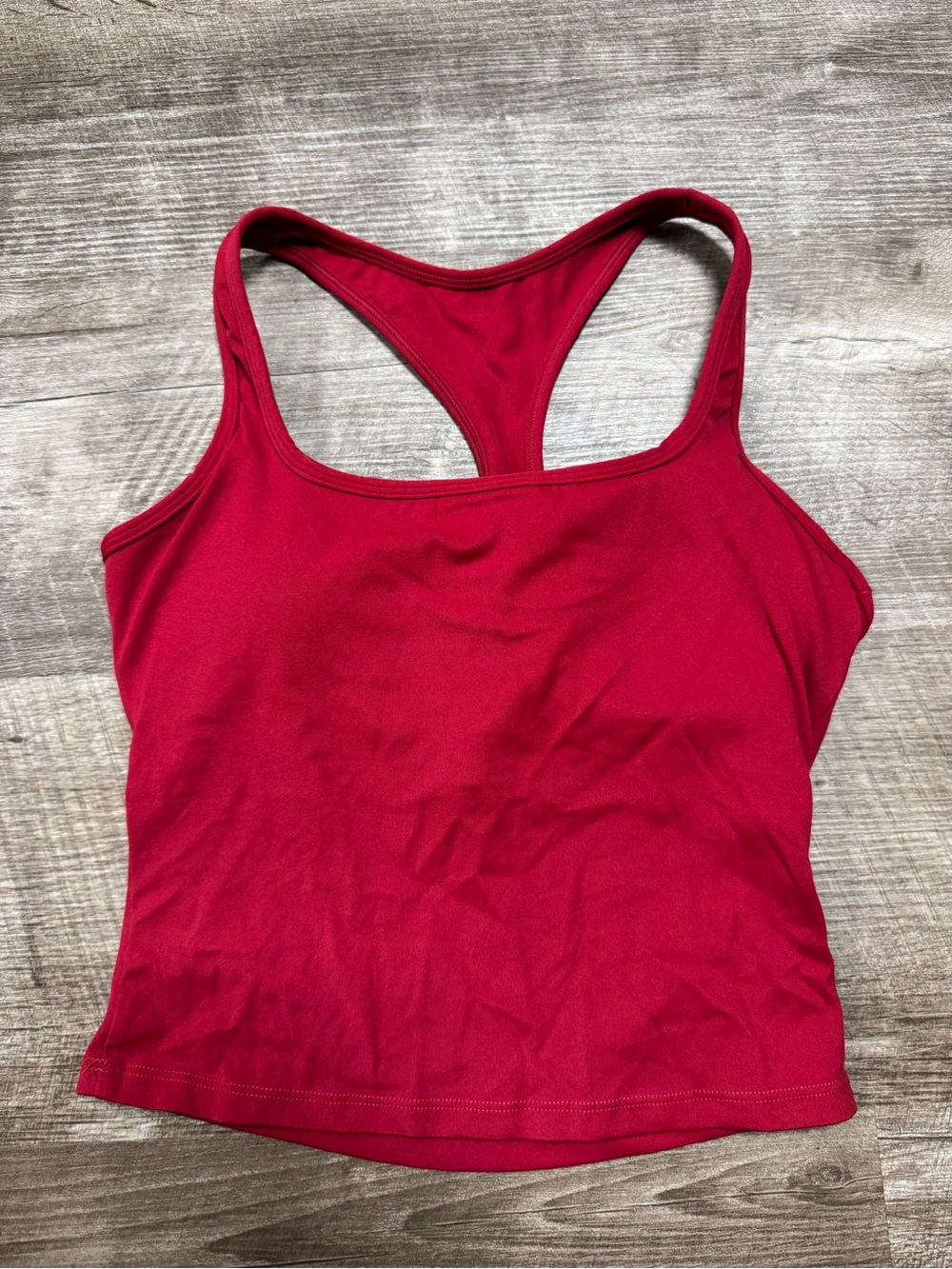 Fern Fitness Red Racerback Tank Top Size Small